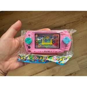 Pink Water Game Toy Portable‎ Retro Handheld Electronic Game for Kids
